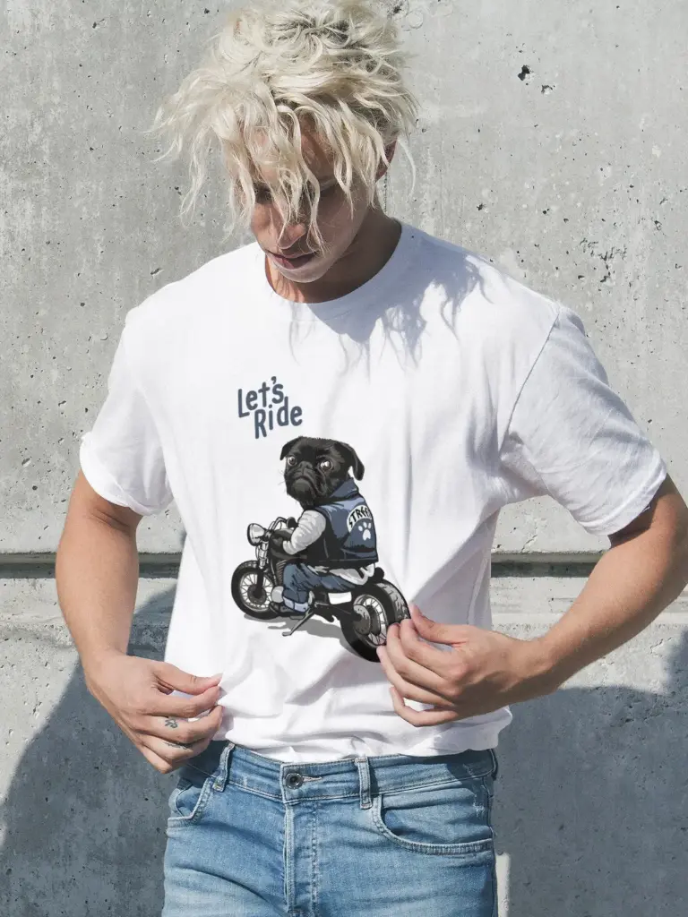 Lets Ride Printed T-shirt