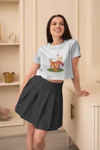 WILD CREATURES PRINT T-SHIRT