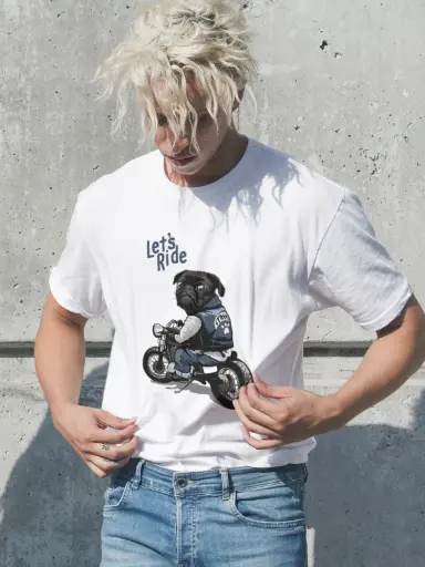 Lets Ride Printed T-shirt